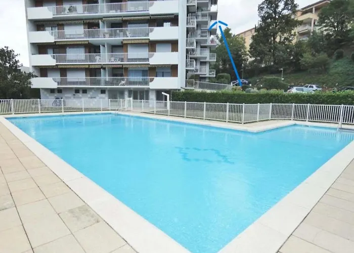 아파트 Grand Lumineux Avec Balcon Et Wifi, Avec Piscine - Fr-1-555-122 *